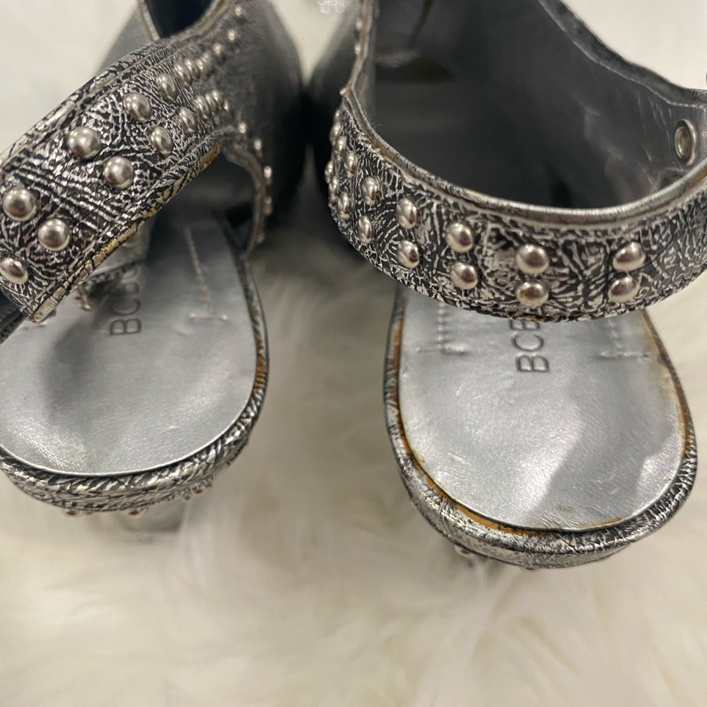 Bcbgeneration- Metallic Silver Studded 5 Inch Heel - image 6